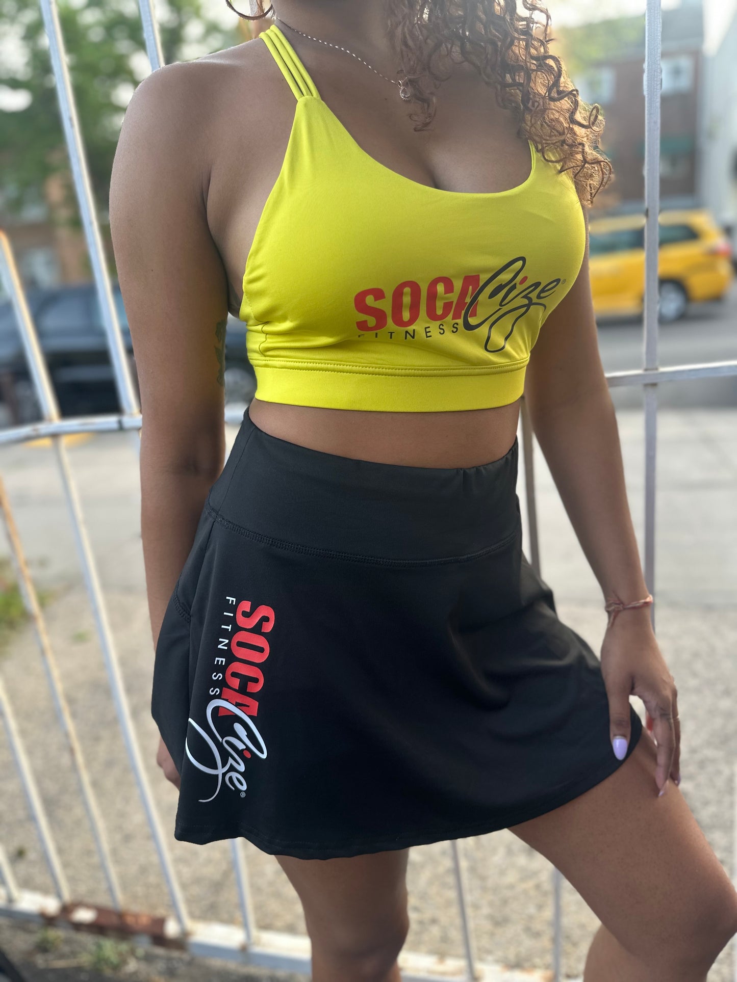 Braided Back Sports Bra